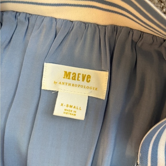 Maeve by Anthropologie Tulle Tiered Midi Skirt Light Blue Women's Size XS - Picture 8 of 12